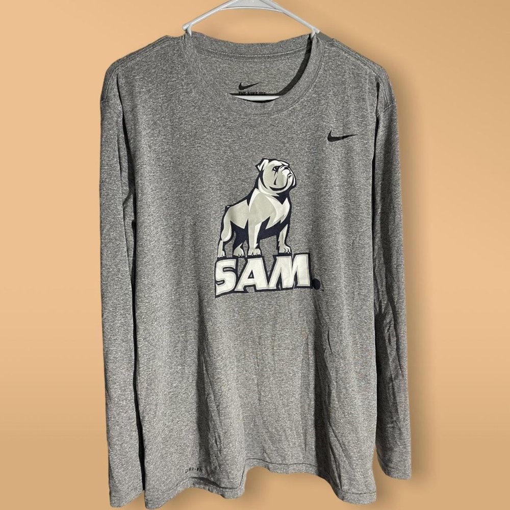 The Nike Tee College Bulldog Long Sleeve Tshirt